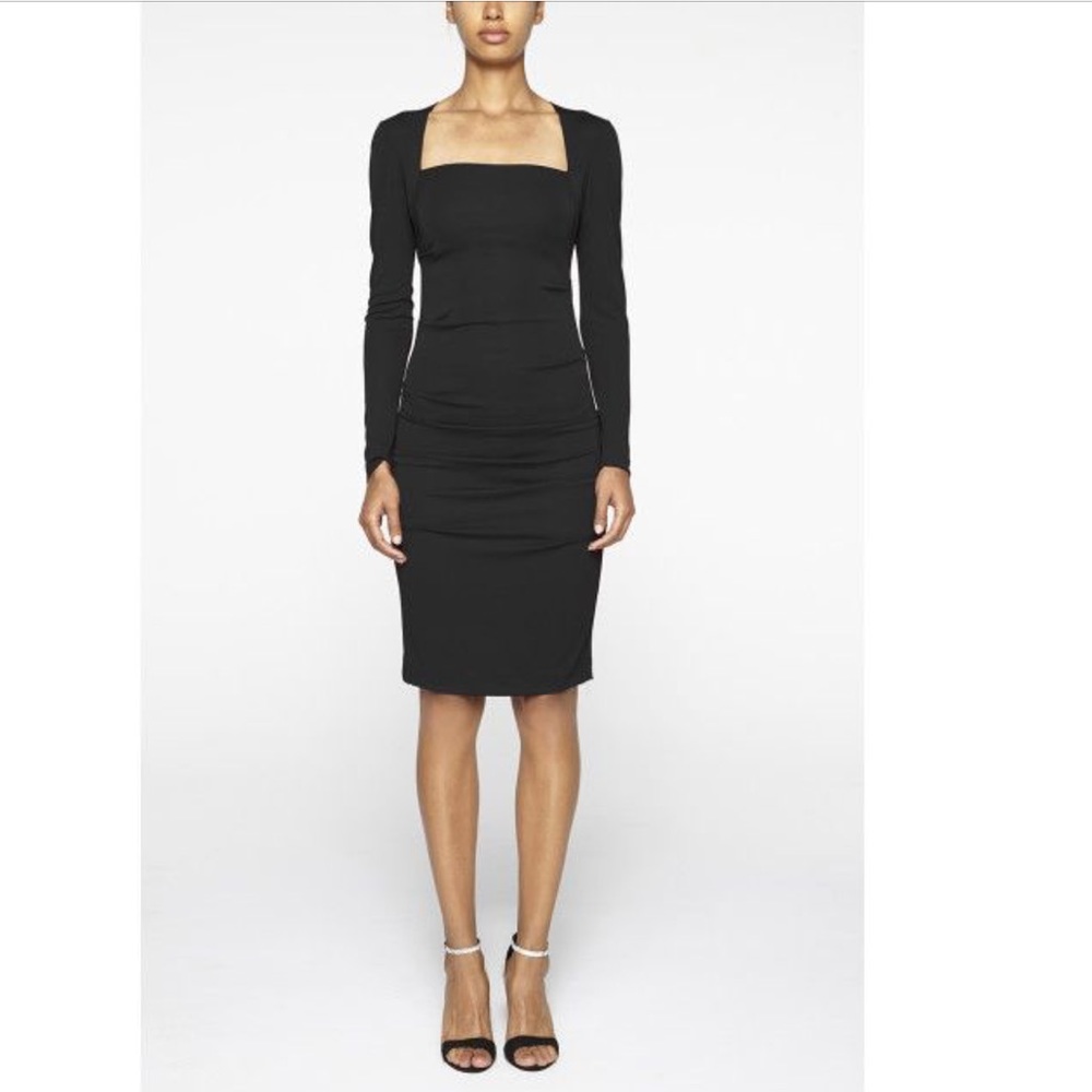 Nicole Miller Square neckline black dress Size S